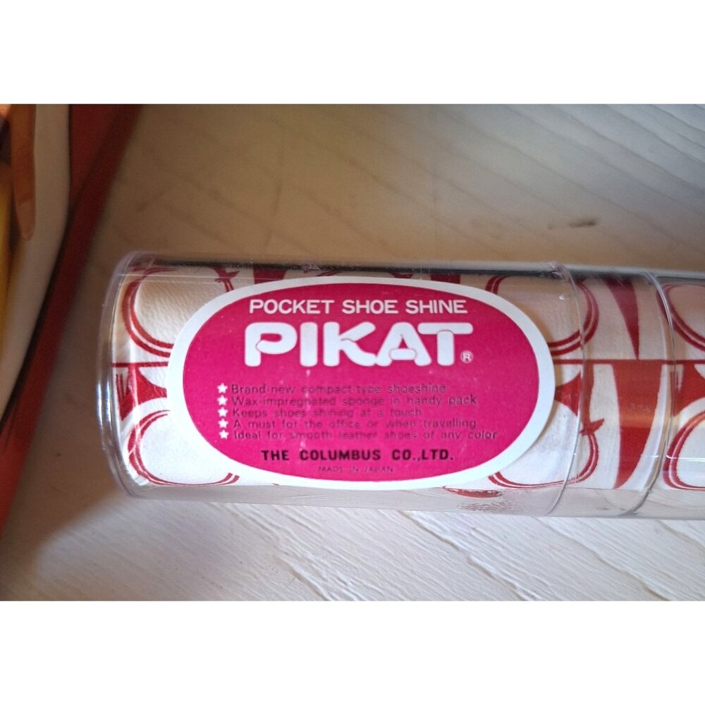 Pikat Handy Pocket Shoe Shine Sponge Wax-Impregnated Compact Travel Vintage - Picture 3 of 9